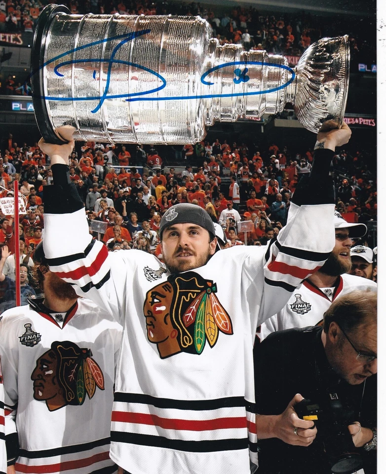 DAVE BOLLAND signed (CHICAGO BLACKHAWKS) autographed HOCKEY 8X10 photo W/COA - Image 1 of 1