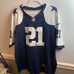 NFL Nike On Field Dallas Cowboys Ezekiel Zeke Elliot Jersey #21 Youth Large - Picture 1 of 4