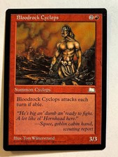 BLOODROCK CYCLOPS Weatherlight 1997 Magic The Gathering MTG Common Red HP
