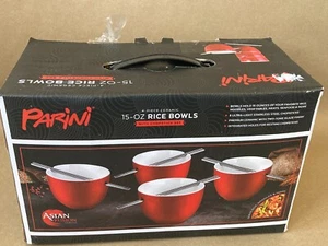 Parini Ceramic 15-oz Rice Bowls Brand New Open Asian Fusion Series - Picture 1 of 7