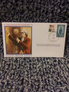 U. S. CONSTITUTION BICENTENNIAL COVER JUNE 6, 1987 - Picture 1 of 4