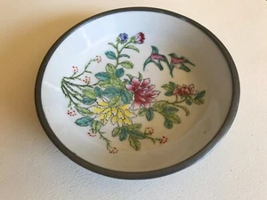 XingTai Decorative Bowl Framed with Metal Birds Flower Design - Picture 1 of 4