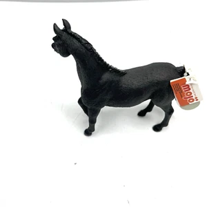 MOJO Arabian Stallion Black Horse Animal Figure 387069 NEW Educational Learning - Picture 1 of 5