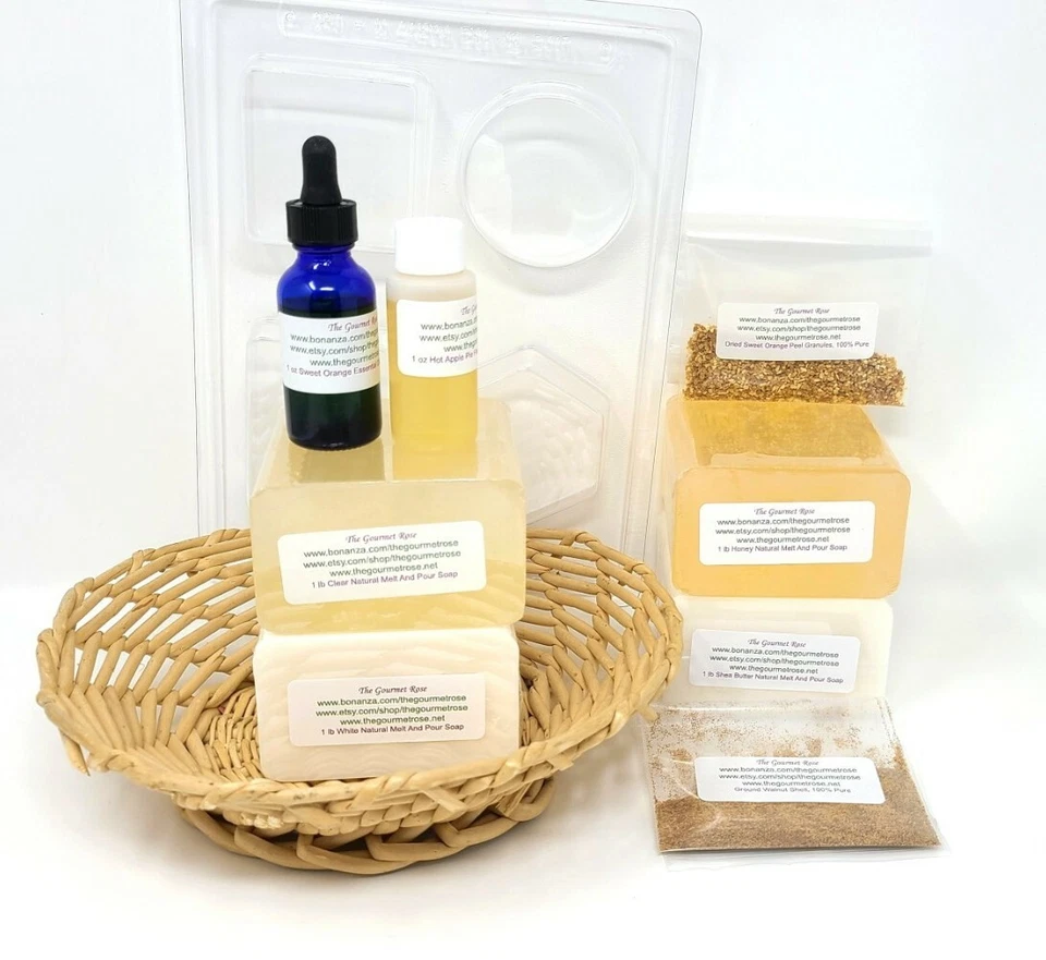CUSTOM DIY SOAP MAKING KIT All Natural Easy Melt And Pour Do It Yourself GIFT - Image 1 of 1