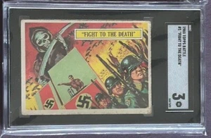 1965 TOPPS Battle Card #1  'FIGHT TO THE DEATH"   Norm Saunders Art - Bild 1 von 2