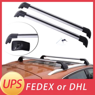 Barra transversal de riel de techo de aluminio para BMW X1 E84 2010-2015 2 piezas Foto 1 de 4