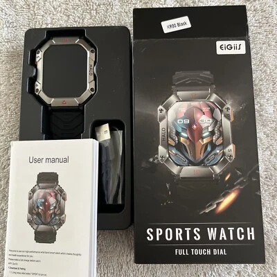 Black Full Touch Sports Smart Watch - Image 1 of 4
