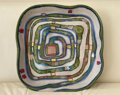 Friedenreich Hundertwasser para Rosenthal L. Edición 458/2000 Tazón Espiralental Foto 1 de 4