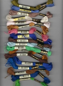 New DMC 25 Mouline Special Embroidery Cotton Floss 18 skeins France Lot D - Picture 1 of 3