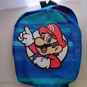Mario Blue Backpack, kids size, used, good shape - Picture 1 of 6
