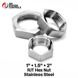 RJT Hex Nut - Stainless Steel - Hygienic BS4825 - 1" - 1.5" - 2" inch - Picture 1 of 7