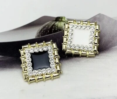 Luxury square Diamond Rhinestone buttons Coat Jackets CardiganBridal/17-22mm - Image 1 of 4