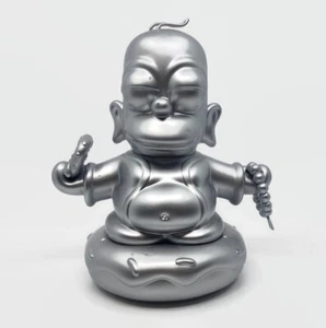 Figura Vinilo Kidrobot Los Simpson Plata Homero Buda 7" 25 Aniversario - Imagen 1 de 4