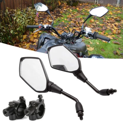 Espejos retrovisores UTV motocicleta 10 mm + abrazadera para Kawasaki Brute Force 300 650 750 Foto 1 de 4