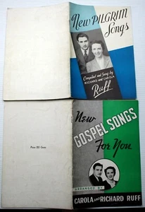 Posten 2 seltene Evangel Liederbücher Carola & Richard Ruff NEUES GOSPEL ~ NEUE PILGERLIEDER - Bild 1 von 3