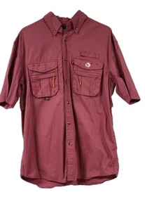 Gander Mountain Guide Series TechUV SPF30+ Short Sleeve Fishing Shirt Men's Sz M - Picture 1 of 7