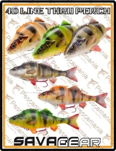Savage Gear "4D LINE THRU PERCH" 17m 63gr artificiale spinning luccio - Picture 1 of 9