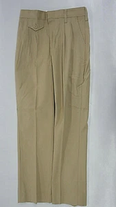 Girls A+ Khaki Pleated Front Unfiorm Pants Regular Size 12 - Picture 1 of 5