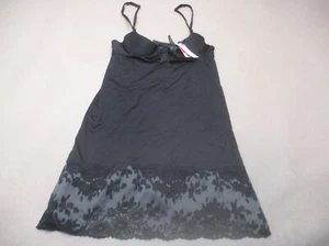 NWT COSABELLA Size 2 Womens Black Lace Unlined Underwire Pull On Sexy Chemise 9N - Picture 1 of 8