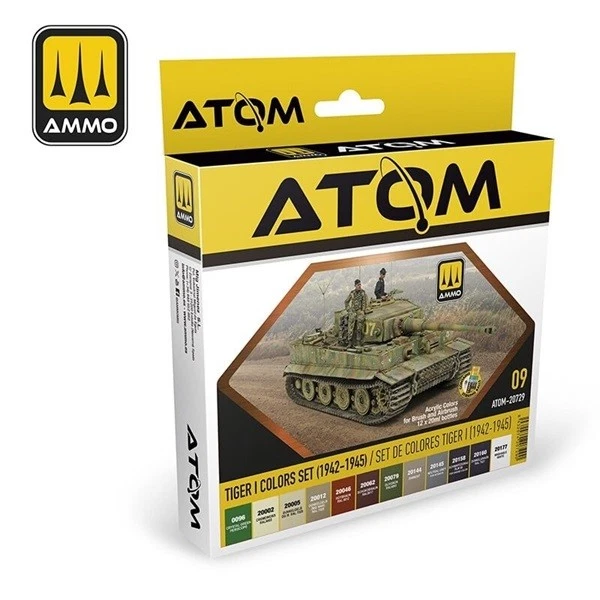 Ammo MIG ATOM-20729 - ATOM Tiger I Colors Set (1942-1945) - Neu