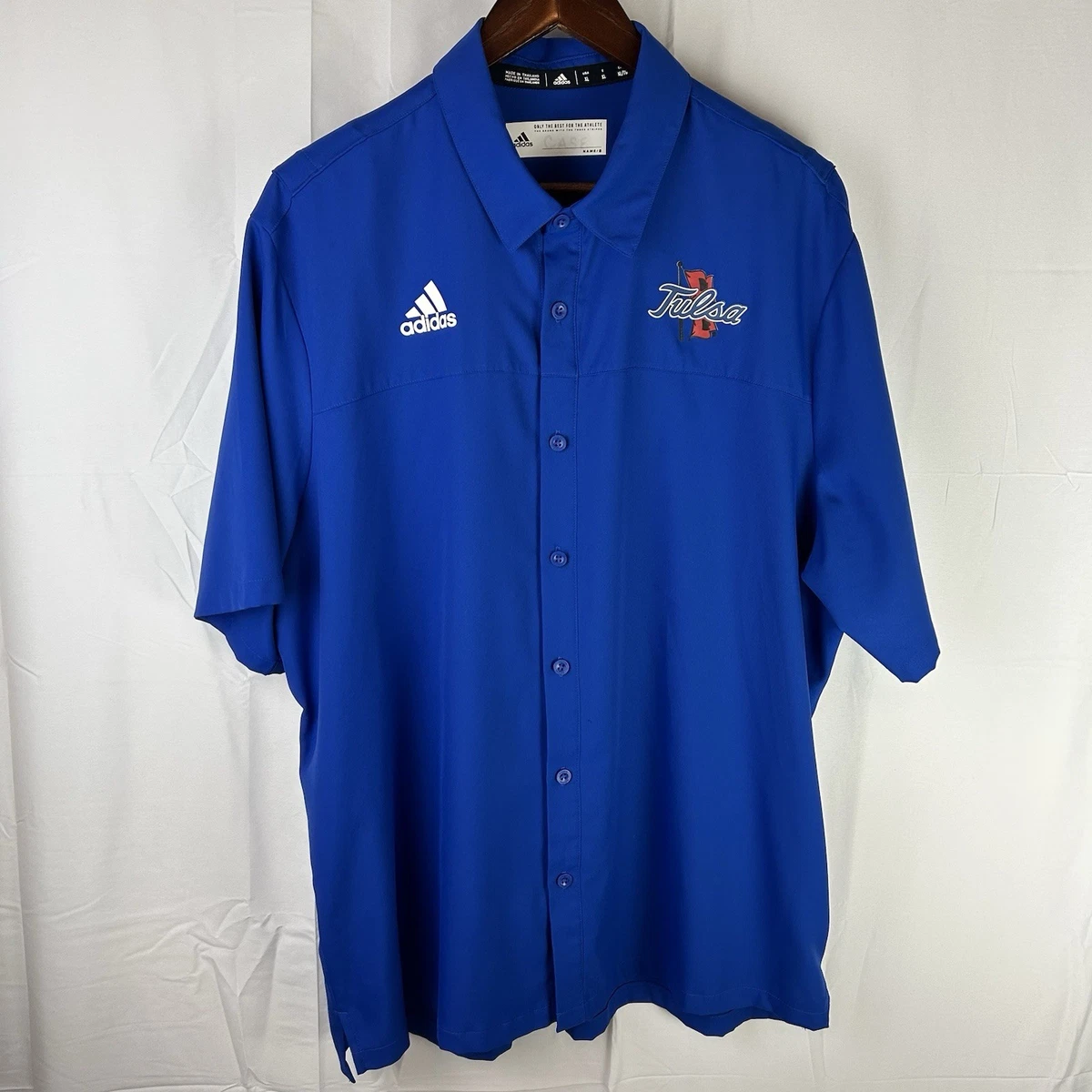 Tulsa Golden Hurricane Distressed Retro T-Shirt – Vintage Short Sleeve Tee, Officially Licensed (Royal, XL)