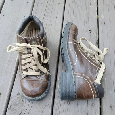 De colección Años 90 y2k Bratz Lower East Side Grueso Tacón Bloque Creeper Boot Tenis 7 Foto 1 de 4