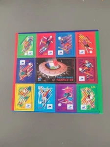 France 98 Coupe Du Monde De Foot Planche Timbres Stades - Imagen 1 de 5