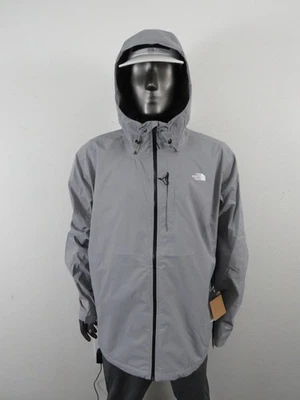 Mens The North Face Alta Vista Dryvent Waterproof Hooded Rain Jacket - Meld Grey - Image 1 of 4