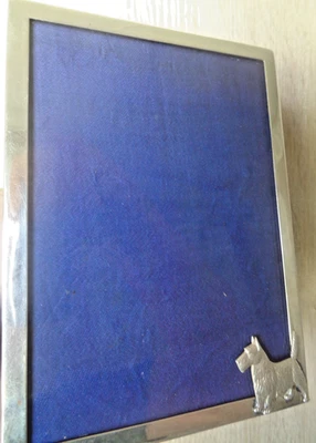 Cadre Photo En Argent Sterling West Highland Terrier Scottie Dog 1916 Londres - Photo 1/4