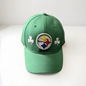 Pittsburgh Steelers Reebok HatCap Irish StPatrick Green Clovers Wool Clean! NWT - Picture 1 of 8