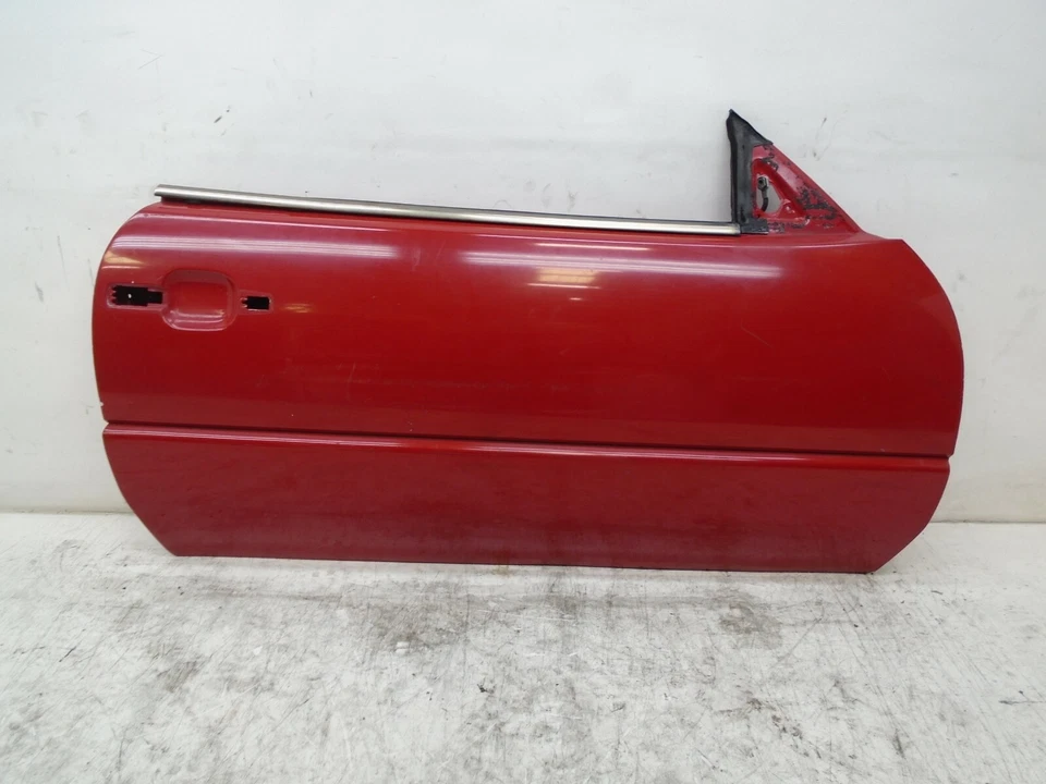 DK903499 1990-1993 MERCEDES 300SL PASSENGER RIGHT SIDE DOOR SHELL RED OEM - Image 1 of 4