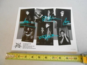 RARE PHOTO METALLICA FAN CLUB REPRODUCED SIGNED METAL ROCK HTF PHOTOGRAPH - Picture 1 of 5