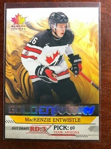 2019 Team Canada Juniors GOLDEN FUTURES - MacKENZIE ENTWISTLE GF-19 - Picture 1 of 1