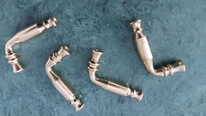Steg gebogen für Raffhalter messing raffrosette messing antik gardinenhalter - Bild 1 von 1