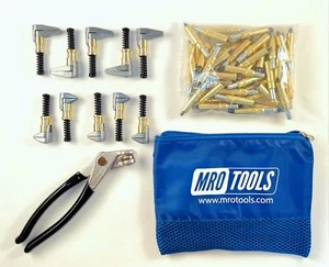 50 3/16 Zephyr Kwik-Lok Cleco Fasteners + Pliers + Clamps w/ Bag (KZ1S50-3/16SG) - Picture 1 of 9