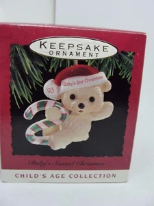 1993, SEGUNDA NAVIDAD DEL BEBÉ, ADORNO DE RECUERDO DISTINTIVO - Imagen 1 de 2