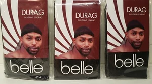 Set of 3 Belle Black Durag - Picture 1 of 2
