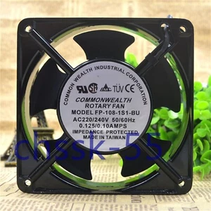 1PCS NEW COMMONWEALTH FP-108-1S1-BU 220V 0.13A copper wire AC fan 120*120*38mm - Afbeelding 1 van 3