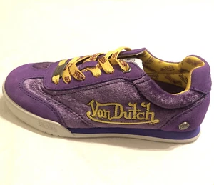 Von Dutch New Kids Size 13.5 Purple Velvet Left AMPUTEE Shoe Retro Jogger￼ - Picture 1 of 6