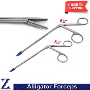 Micro Alligator ENT Ear Speculum Forceps Surgical Veterinary Serrated Tip Tools - Picture 1 of 4