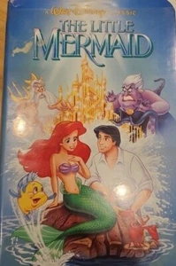Disney The Little Mermaid (VHS, 1989, Black Diamond Edition) BANNED COVER #913 - Picture 1 of 8
