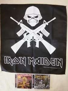 3 Cool IRON MAIDEN Items: Killers, Somewhere In Time Cds & Cloth Banner -NM - Picture 1 of 7