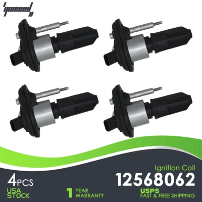 4X OEM 12568062 Ignition Coil For Buick Chevrolet Oldsmobile GMC Hummer Isuzu - Image 1 of 4