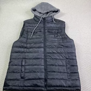 ECKO Unltd. Isolierte Weste Jacke Herren Größe L Hoodie schwarz grau mit Reißverschluss - Bild 1 von 10
