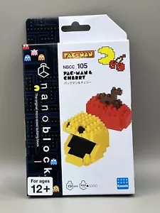 Nanoblock, PAC-MAN & CHERRY, NBCC-105, 150 Pieces, Level 1, NEW - Picture 1 of 2