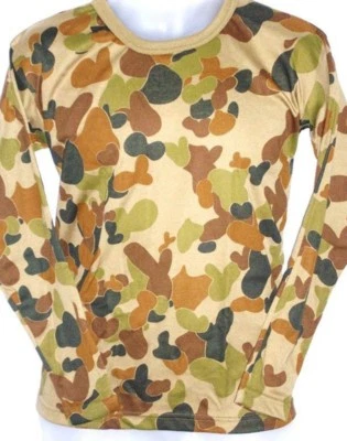 T Shirt - Auscam - Tactical Knit Long Sleeve - Australian Made - Army & Military - image 1 of 2