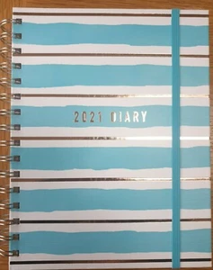 2021 A5 TAGEBUCH MIT SCHÖNEM ELEGANTEM DESIGN ELASTISCHEM HALTER - Bild 1 von 6