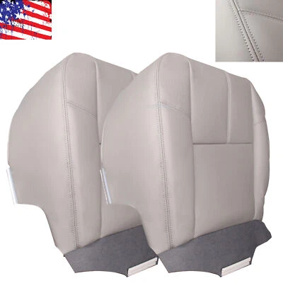Gray Leather Seat Cover For Chevrolet Silverado 2500 HD Front LH RH Side Parts - Изображение 1 из 4