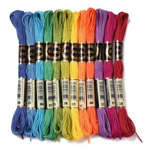 1 Set 0.5mm 6-Ply Polyester Embroidery Floss Cross Stitch Threads about 8m/Skein - Picture 1 of 55
