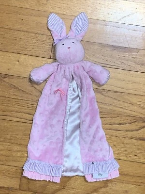 Difícil de encontrar Mudpie Mud Pie rosa púrpura conejito manta de seguridad/lovey Foto 1 de 4